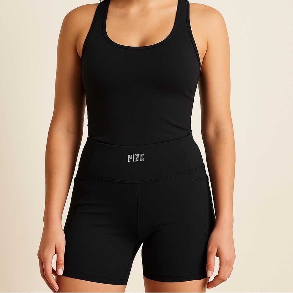 PINK Victoria's Secret Women's Black Bike Shorts Small